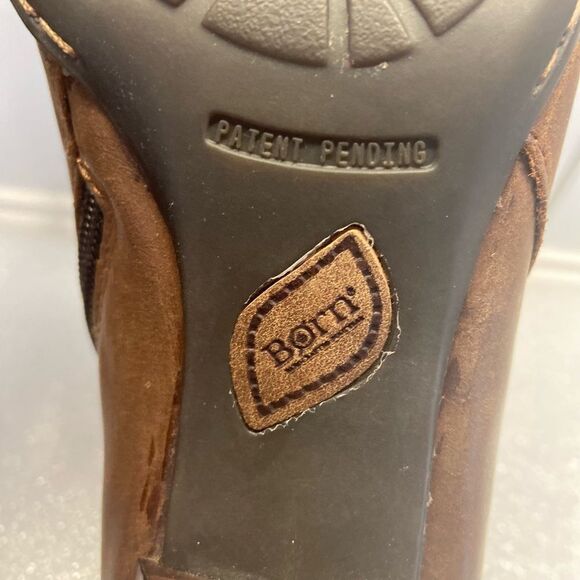 LADIES Born Soft Brown Leather Booties 🥾Size 6 - Picture 4 of 7